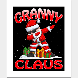 Granny Santa Claus Christmas Matching Costume Posters and Art